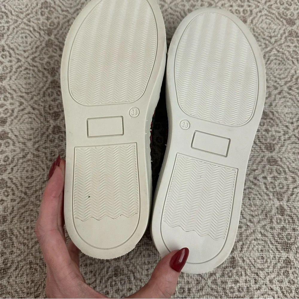 Goby Sugar Skull Graphic Slip On Sneakers | 38 - Picture 7 of 8